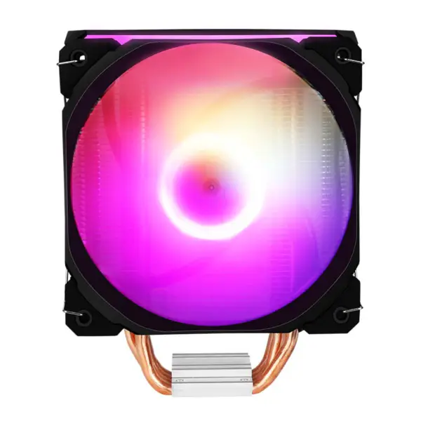 サマ 4heatpipes レインボー直接接触ファン Cpu クーラー Pc ケース用