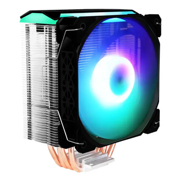 サマ 4heatpipes レインボー直接接触ファン Cpu クーラー Pc ケース用