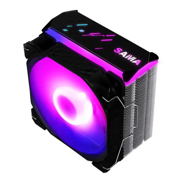 サマ 4heatpipes レインボー直接接触ファン Cpu クーラー Pc ケース用