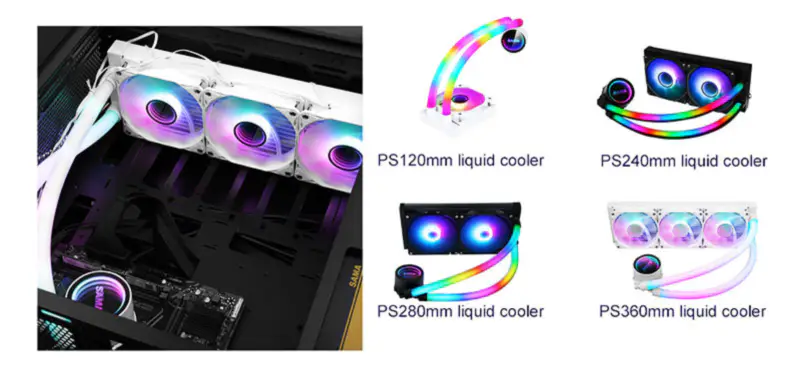 Sama Argb インフィニティ ミラーチューブ 5 v マザーボード同期すべてで 1 つの pc cpu 液体クーラー水冷