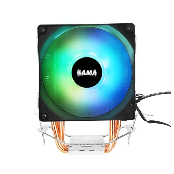 サマ 3 黒ヒート パイプ Cpu 空気クーラー ラップトップ Cpu クーラー 35.07cfm Argb 効果 Cpu クーラー