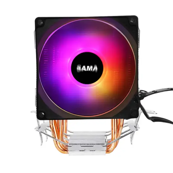 サマ 3 黒ヒート パイプ Cpu 空気クーラー ラップトップ Cpu クーラー 35.07cfm Argb 効果 Cpu クーラー