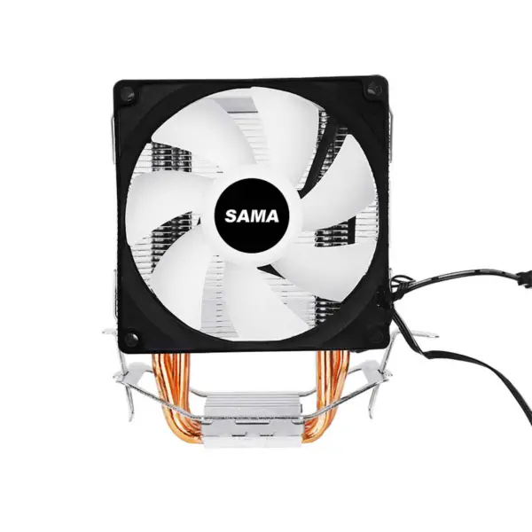サマ 3 黒ヒート パイプ Cpu 空気クーラー ラップトップ Cpu クーラー 35.07cfm Argb 効果 Cpu クーラー