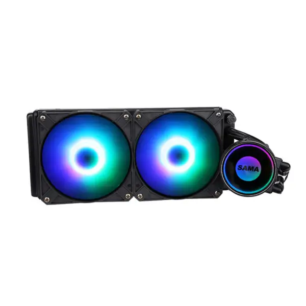 サマ240ホワイト無限ミラーデザインレインボーアドレス対応Rgb Aio Cpu水冷ファンラジエーター