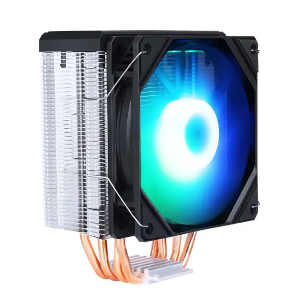 サマ黒虹 Rgb ゲーム コンピューター冷却ラジエーター熱パイプ プロセッサ空気冷却 Cpu 空気クーラー 4 銅パイプします。