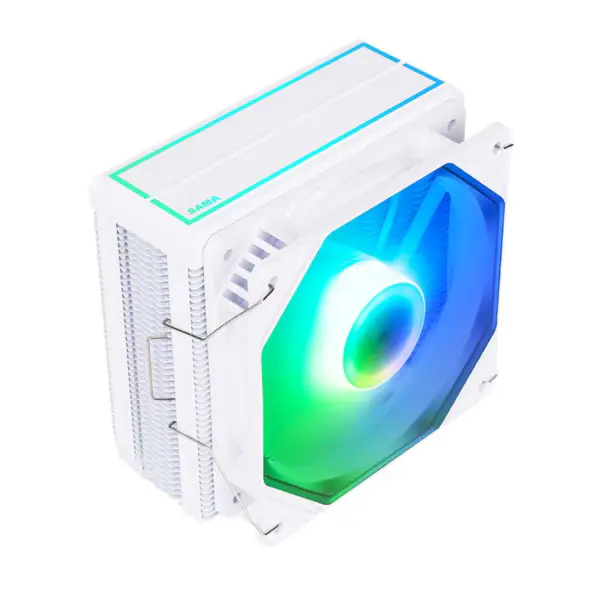 サマ黒虹 Rgb ゲーム コンピューター冷却ラジエーター熱パイプ プロセッサ空気冷却 Cpu 空気クーラー 4 銅パイプします。