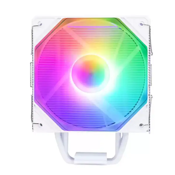 Sama の白い虹 Rgb のゲーム コンピュータの冷却ラジエーターのヒート パイプのプロセッサの空冷 Cpu の空気クーラー 4 銅の管が付いている