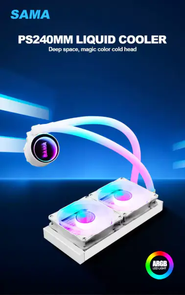 Sama は 240mm Rgb の照明液体 Aio のクーラー Cpu の液体のクーラー水冷の Pc のための液体クーラーをカスタマイズしました