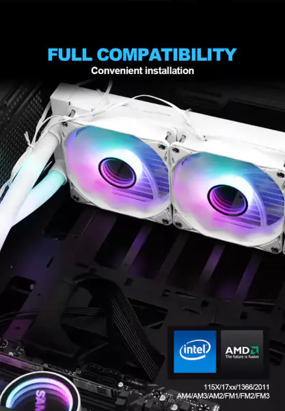 Sama は 240mm Rgb の照明液体 Aio のクーラー Cpu の液体のクーラー水冷の Pc のための液体クーラーをカスタマイズしました