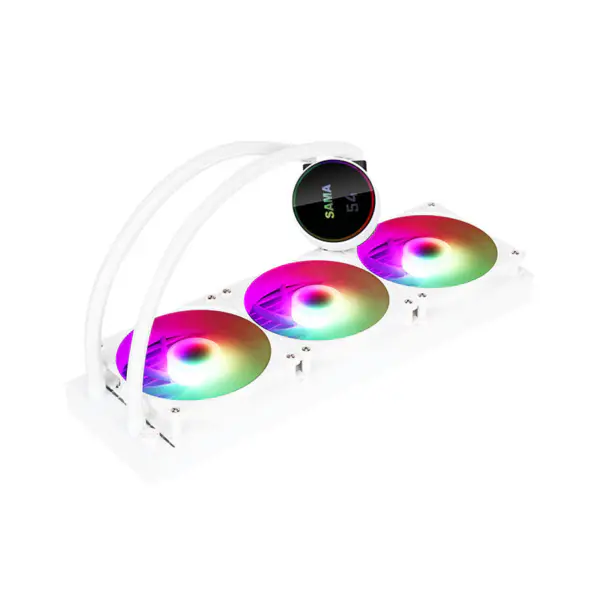 Sma 表示 Cpu の中心の温度の液体のクーラー 50000hrs Cpu のクーラー Rgb のカスタマイズ可能なロゴ Argb Cpu のクーラー