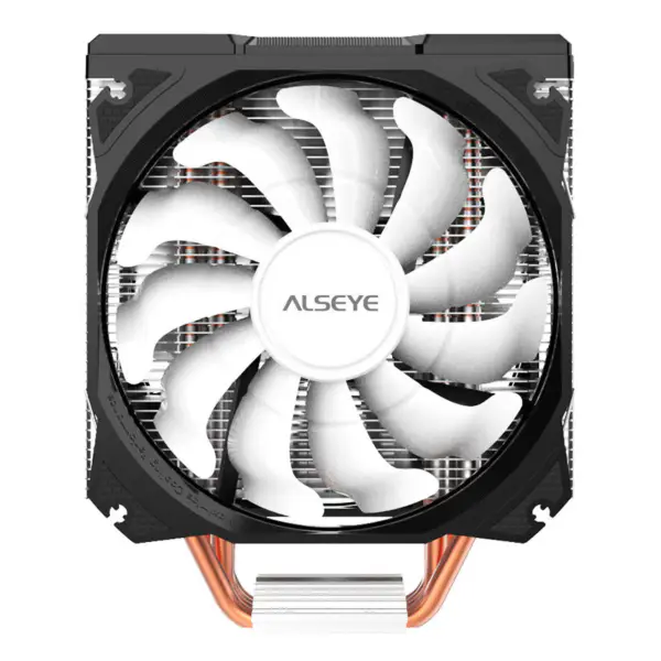 Alseye 120mmデュアルファン4ヒートパイプRGB CPUクーラー Aura