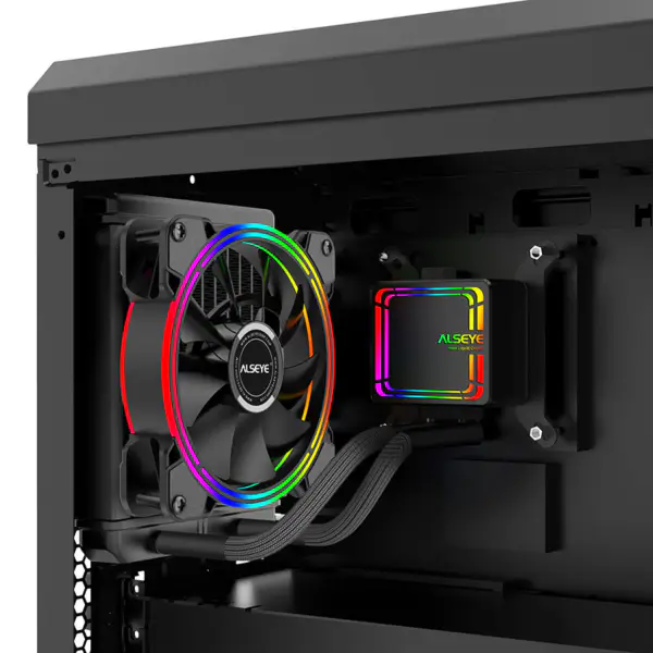 Alseye 120mm Rgb のゲーム コンピュータのための液体の調理のファン