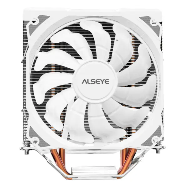 Alseye 4ヒートパイプ120mm同期デュアルファンタワーArgb CPU空冷ファン