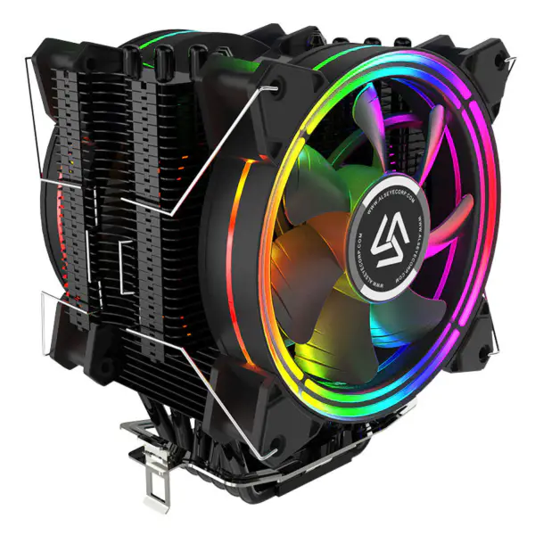 アマゾン トップセラー Tdp 180 w ゲーミング ケース Cpu クーラー 120 mm Pwm ケース ファン ヒート パイプ ユニバーサル プラットフォーム Pc 空気クーラー