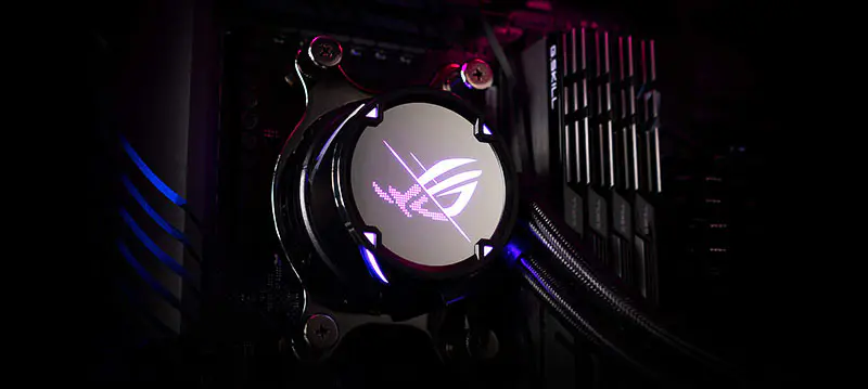 AsUs Rog Strix Lc Ii 240 2ファン一体型水冷ラジエーターCPU Asetek 7th Pwm Dc Cpu Cooling Fan