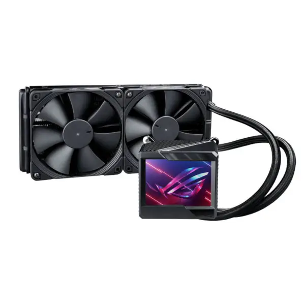 AsUs Rog 龍神 Ii 240 2 ファン内蔵水冷ラジエーター 第 12 世代 Cpu Asetek 第 7 世代 3.5 インチ液晶 Cpu 冷却