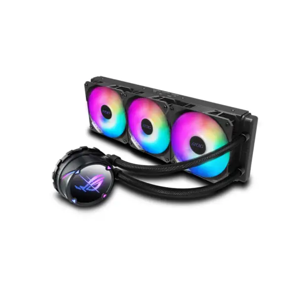 AsUs Rog Strix Lc Ii 360 Argb 3ファン内蔵水冷ラジエーター 第12世代CPU Asetek 7th Pwm Dc Cpu Cooling Argb Fan