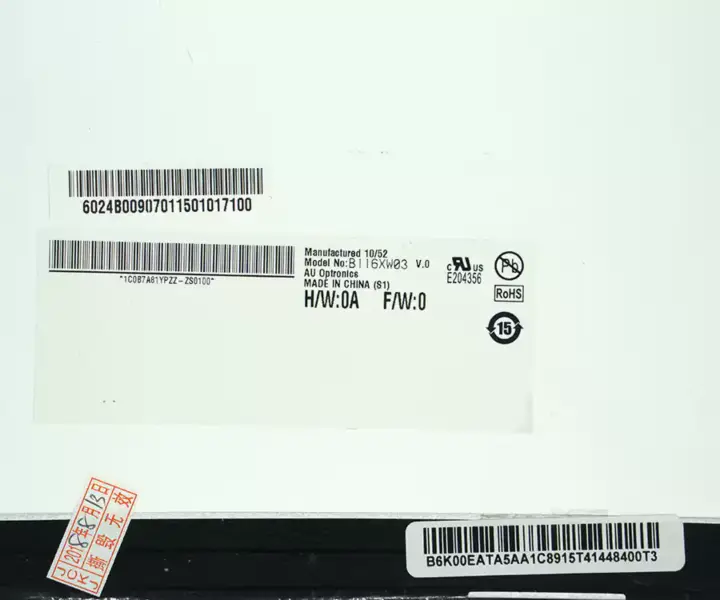 Asus 1225b N116BGE-L41 B116XW03 V.0 LCD スクリーン表示のための 11.6 インチ LCD